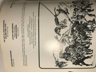 The Art of John Buscema Volume One Rare 1978 3