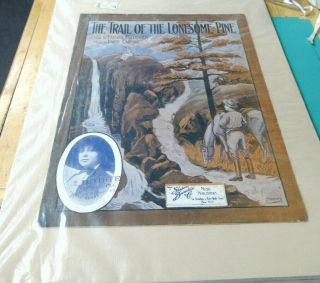 1913 The Trail Of The Lonesome Pine Antique Sheet Music 1913 By Harry Carroll