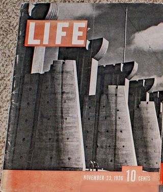 LIFE magazines 1936 Vol 1,  issues ' 1,  2,  4,  5 & 6.  VG to Ex.  Vintage & rare 2