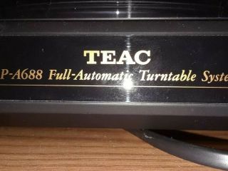 Teac P - A688 Full Automatic Turntable,  Rarely Black