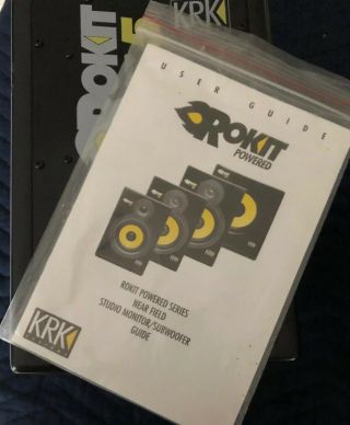 KRK Rokit 5 pair Rare 1st Gen Monitor Speakers 3