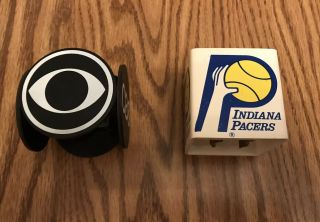 Cbs,  Indiana Pacers Microphone Flags Rare