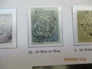 Nsw Stamps: 2d Sydney Views Blue On Blue - Rare (e96)