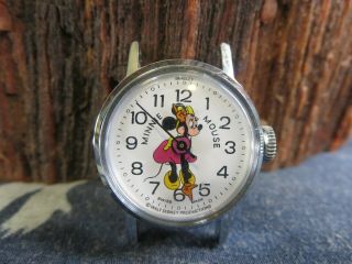 Vintage Bradley Mickey Mouse Ladies/children’s Watch Windup 121s Rp16