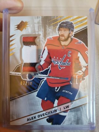 Upper Deck Hockey Alex Ovechkin Game 3 Color Patch Rare Out Of 10