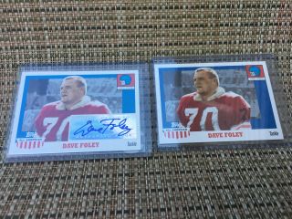 Rare 2005 Topps All American Dave Foley Auto,  Signed Ohio State Football Cards Mt