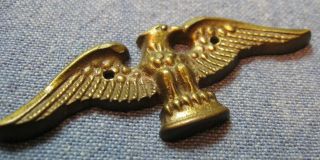Eagle Decorative Metal Emblem 3 Inches Hole Mount Vintage Cast A9682