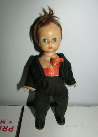 Vintage Madame Alexander Wendy - Kins Bent Knee Walker Groom Boy Doll Tlc