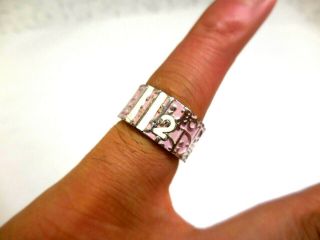 Christian Dior Trotter Pink Ring Rare
