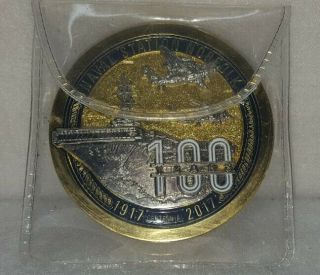 Naval Station Norfolk Challenge Coin - Us Navy - 100 Years Anniversary - Rare