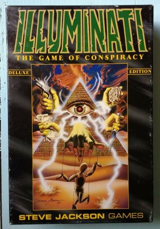 Illuminati The Game Of Conspiracy Deluxe Edition Steve Jackson Games - Rare Oop