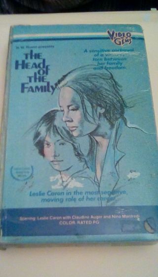 The Head Of The Family Rare Video Gems Clamshell (1970) Vhs Leslie Caron Nudity