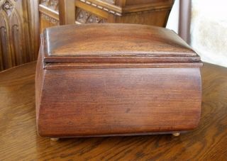 Antique Tea Caddy Complete With Linings
