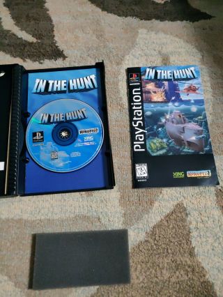 In The Hunt (sony Playstation 1,  1995) Long Box Rare Complete