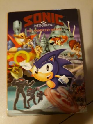 Sonic The Hedgehog - The Complete Series (dvd,  2007,  4 - Disc Set) Htf Rare Oop