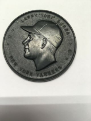1955 Yogi Berra Rare Black Armour Hot Dog Coin