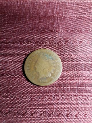 1873 Indian Head Cent Coin Penny Post Civil War Era Antique Old Collectible