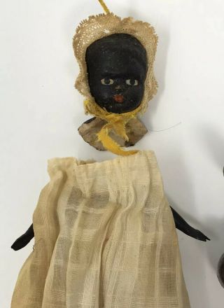 ASSORTMENT 4 ANTIQUE BLACK DOLLS IN NEED OF RESTORATION AND/OR REPAIR 3