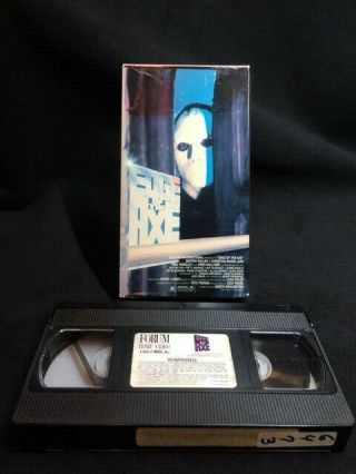 Vhs: Edge Of The Axe (1988) Forum Home Video Rare Chops Hockey Film Hard Whacks