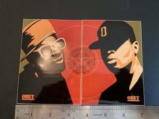 Chuck D & Flavor Flav Sticker Shepard Fairey Obey Andre The Giant Poster Print