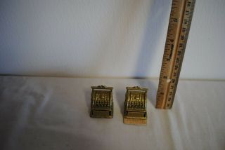 Vintage Miniature Metal Store Cash Register For Doll House