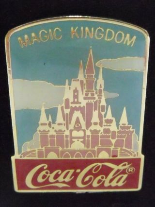 1986 Disney Coke 15th Coca Cola Magic Kingdom Cinderella Castle Le 1000 Pin Rare