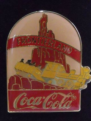 1986 Disney Coke 15th Coca Cola Frontierland Big Thunder Train Le 1000 Pin Rare