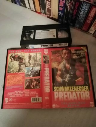 Predator - Schwarzenegger - Rare Oz Cbs/fox Video - 1987 Big Box First Vhs Issue