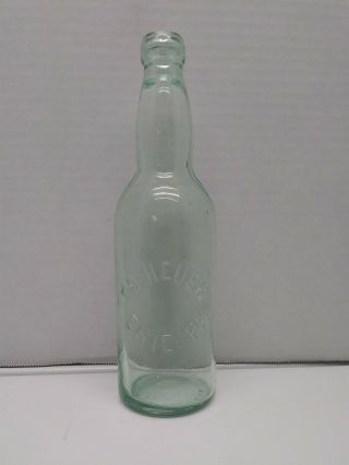 Ed Heuer Erie Pa Antique Blob Top Beer Bottle