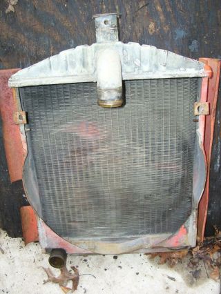 Vintage Ji Case 511 Gas Tractor - Radiator & Side Panels - 1959