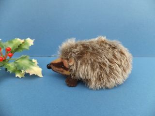 5 " Vintage German Mohair Steiff Joggi Hedgehog Toy Identity No 1670/10
