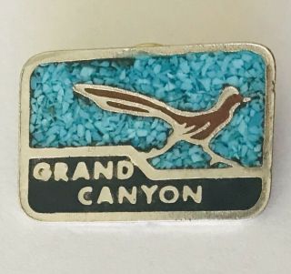 Grand Canyon Road Runner Bird Souvenir Pin Badge Rare Vintage (l46)