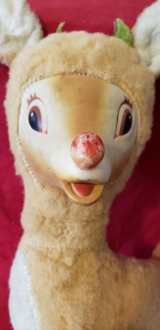 Vintage 1939 Rudolph the Red Nosed Reindeer Gund Swedlin Stuffed Plush 2