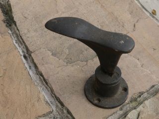 Antique Cast Iron Cobblers Shoe Last With Rare Floor Stand Door Stop ?
