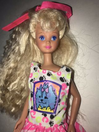 Vintage Mattel 1991 Pet Pals Skipper Doll Crimped Hair Puppy Outfit Teen