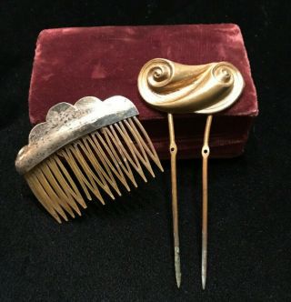 Two Very Old Antique Hair Combs,  1920 