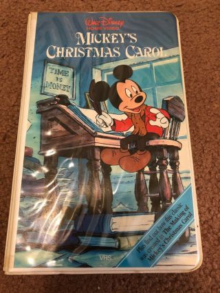 Disney - Mickey’s Christmas Carol (225vs) Vhs (white Clam Shell) Rare/htf