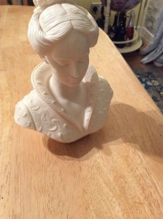 Vintage Bust Of Lady On Marble Base Italian By A.  Gianelli Vgc Christmas