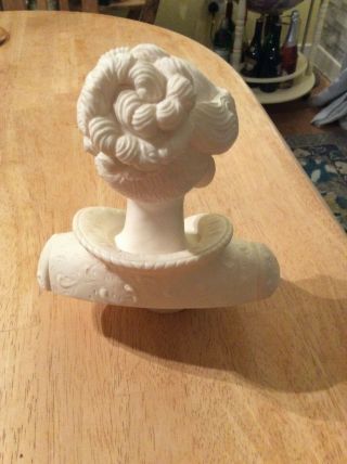 Vintage Bust of Lady on Marble Base Italian by A.  Gianelli VGC Christmas 2