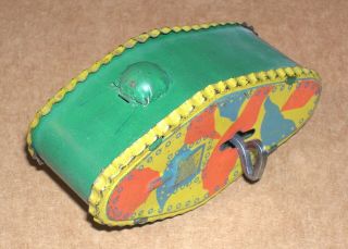 Rare Vintage Tank Tin Litho (from Marx Tooling) - Wind Up Great