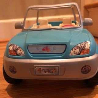 2005 Mattel Barbie Blue And Pink Jeep Car Beach Cruiser Hard To Find Vintage