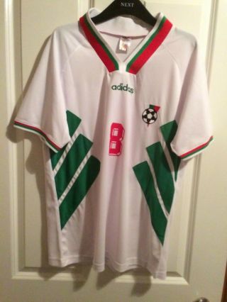 Rare Retro Adidas Bulgaria Jersey Wc 1994 - Stoichkov 8 - Men 