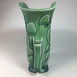 Rare Roseville Pottery  Morning Glory  Green Pillow Vase,  Shape No,  120 - 7 2