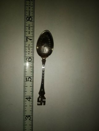 Navajo Indian Swastika Sterling Silver Souvenir Spoon Vintage Peace War