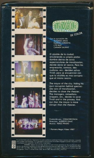 Tivoli Sexy Spanish Burlesque Spectacular VHS Rare 2