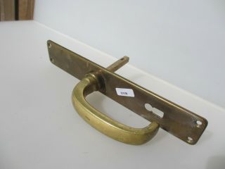 Vintage Brass Lever Door Handle Knob Antique Old Plate x1 3