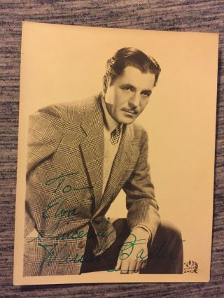 Warner Baxter Cisco Kid Rare Hand Signed Autographed 5 X 7 Photo W/coa