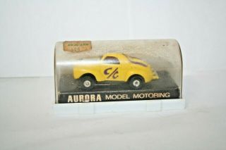 Rare Aurora Model Motoring Ho Slot Car Thunderjet Tuff Ones Willys Gasser 1474