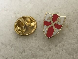 West Ham Supporter Enamel Badge Very Rare - Small Shield England St.  George