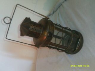 Large Brass Color Hanging Candle Holder Lantern With Glass Panels